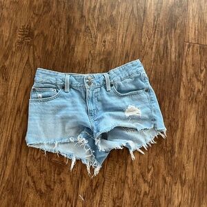 Levi super low shorts